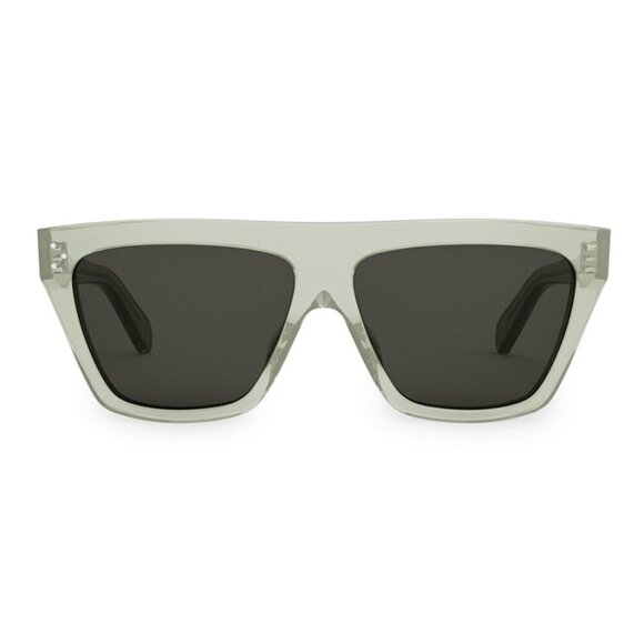 CELINE sunglasses CL40256I 93A Light Green Transparent / Dark Green - Picture 2 of 5